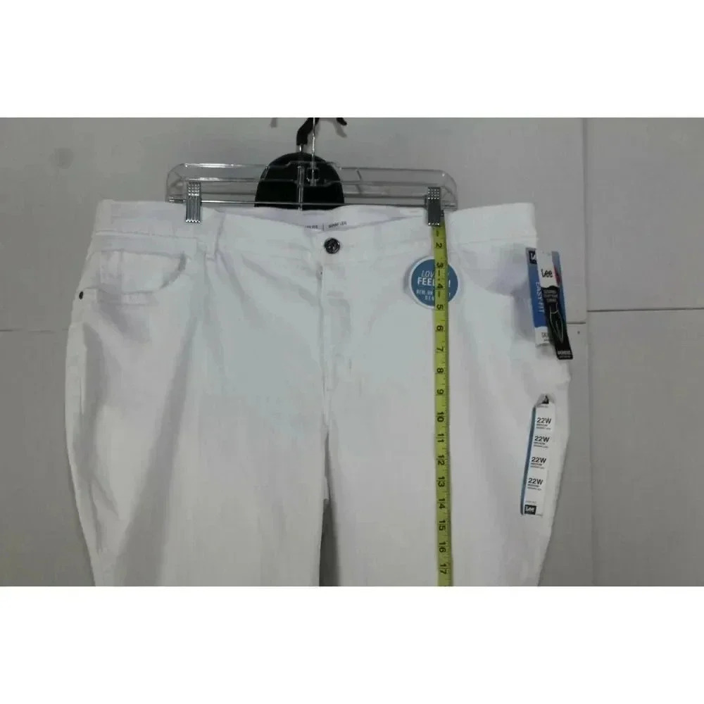 ladies Lee Dungarees white jeans size 22W - Picture 2 of 9